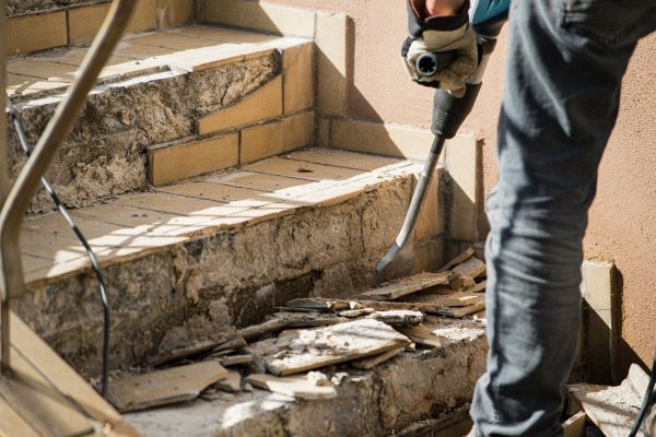 Concrete Stair Demolition in Kent